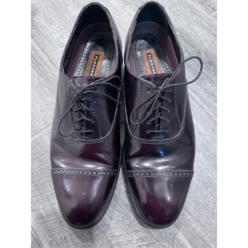 Florsheim Men's Lexington Cap Toe Oxford, Burgundy,‎ 9 691817 Cherry Wood